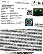 Load image into Gallery viewer, 3.31 Ratti Natural Panna stone with Govt. Lab Certified-3441