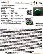 Load image into Gallery viewer, 3.14 Ratti Natural Panna Stone with Govt. Lab Certified-2331