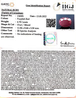 Load image into Gallery viewer, 4.78/CT Natural Mozambique Ruby with Govt. Lab Certificate-(12210)