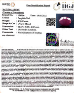 Load image into Gallery viewer, 4.96/CT Natural Mozambique Ruby with Govt. Lab Certificate-(7881)