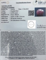 Load image into Gallery viewer, 11.99/CT Natural Indian Ruby with Govt. Lab Certificate-2331