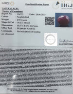 Load image into Gallery viewer, 4.93/CT Natural Mozambique Ruby with Govt. Lab Certificate-12210