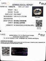 Load image into Gallery viewer, 1.98/CT Natural Ceylonese Pukhraj with Govt Lab CertificatE-YELSA9T