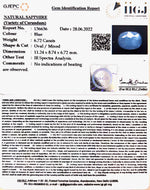 Load image into Gallery viewer, 7.45 Ratti Natural Blue Sapphire With Govt Lab Certified-(6771)