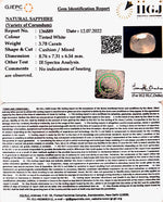 Load image into Gallery viewer, 3.78/CT Natural White Sapphire with Govt Lab Certificate-6771