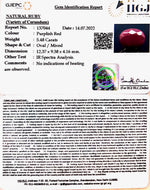 Load image into Gallery viewer, 5.48/CT Natural Indian Ruby with Govt. Lab Certificate-2331