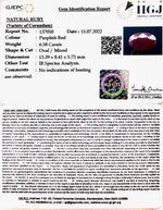 Load image into Gallery viewer, 6.58/CT Natural Neo Burma Ruby with Govt. Lab Certificate-4551