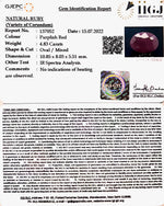 Load image into Gallery viewer, 4.83/CT Natural Neo Burma Ruby with Govt. Lab Certificate-3441