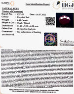 Load image into Gallery viewer, 6.49/CT Natural Mozambique Ruby with Govt. Lab Certificate-7881