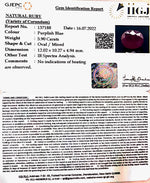 Load image into Gallery viewer, 5.90/CT Natural Mozambique Ruby with Govt. Lab Certificate-(12210)