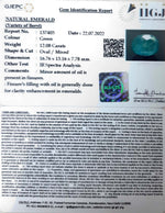 Load image into Gallery viewer, 12.08/CT Natural Panna Stone with Govt. Lab Certified-8991