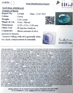 Load image into Gallery viewer, 3.14 Carat Natural Panna Stone with Govt. Lab Certified-12210