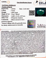 Load image into Gallery viewer, 4.89 /CT Natural Panna Stone with Govt. Lab Certified-3441