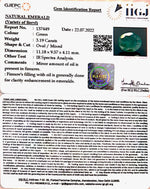 Load image into Gallery viewer, 3.19 Carat Natural Panna Stone with Govt. Lab Certified-12210