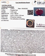 Load image into Gallery viewer, 7.58/CT Natural Mozambique Ruby with Govt. Lab Certificate-(RUBY9U)