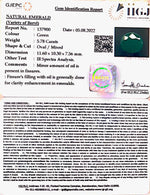 Load image into Gallery viewer, 5.78/CT Natural Panna Stone with Govt. Lab Certified-3441