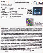 Load image into Gallery viewer, 14.91 Ratti Blue Topaz with Govt Lab Certificate-(1665)