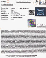 Load image into Gallery viewer, 8.97 Ratti Blue Topaz with Govt Lab Certificate-(1665)