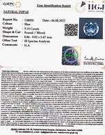 Load image into Gallery viewer, 3.48 Ratti Blue Topaz with Govt Lab Certificate-(1665)