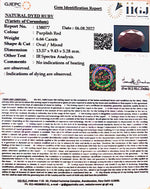 Load image into Gallery viewer, 7.39 Ratti Natural Indian Ruby with Govt. Lab Certificate-(1221)