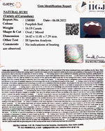 Load image into Gallery viewer, 17.97 Ratti Natural Indian Ruby with Govt. Lab Certificate-(1221)