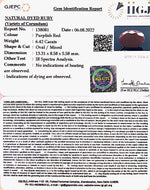 Load image into Gallery viewer, 7.12 Ratti Natural Indian Ruby with Govt. Lab Certificate-(1221)