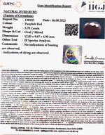 Load image into Gallery viewer, 6.32 Ratti Natural new burma Ruby with Govt. Lab Certificate-(2331)