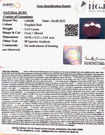 Load image into Gallery viewer, 3.17/CT Natural Mozambique Ruby with Govt. Lab Certificate-7881