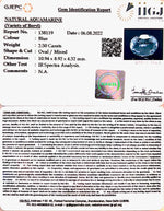 Load image into Gallery viewer, 2.50/CT Natural Aquamarine with Govt Lab Certificate-5661