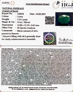 Load image into Gallery viewer, 7.52/CT Natural Panna Stone with Govt. Lab Certified (3441)