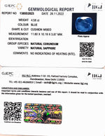 Load image into Gallery viewer, 4.58/CT Natural Blue Sapphire with Govt Lab Certificate-BLUSA9ST