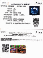 Load image into Gallery viewer, 4.88/CT Natural Blue Sapphire with Govt Lab Certificate-BLUSA9U