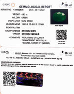 Load image into Gallery viewer, 4.82/CT Natural Panna Stone with Govt. Lab Certified-(1221)