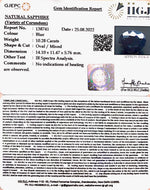 Load image into Gallery viewer, 10.28/CT Natural Blue Sapphire with Govt Lab Certificate-(2331)