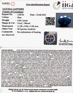 Load image into Gallery viewer, 5.66/CT Natural Blue Sapphire with Govt Lab Certificate-(2331)
