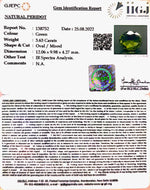 Load image into Gallery viewer, 3.63/CT Natural Peridot With Govt.Lab Certificate-(5661)