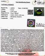 Load image into Gallery viewer, 3.79/CT Natural Peridot With Govt.Lab Certificate-(5661)