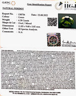 Load image into Gallery viewer, 4.28/CT Natural Peridot With Govt.Lab Certificate-(5661)