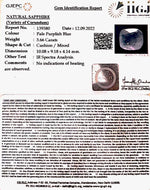 Load image into Gallery viewer, 3.66/CT Natural Ceylonese Neelam with Govt Lab Certificate-BLUSA9S