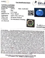 Load image into Gallery viewer, 3.75/CT Natural Ceylonese Neelam with Govt Lab Certificate-BLUSA9S