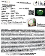 Load image into Gallery viewer, 4.77/CT Natural Panna Stone with Govt. Lab Certified-(2331)