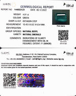 Load image into Gallery viewer, 4.91/CT Natural Emerald Stone With Govt. Lab Certified (12210)