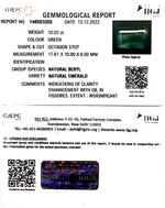 Load image into Gallery viewer, 10.02//CT Natural Panna Stone with Govt. Lab Certified-(4551)