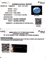 Load image into Gallery viewer, 4.85/CT Natural Ceylonese Neelam with Govt Lab Certified (8991)