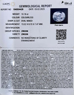 Load image into Gallery viewer, 10.18/CT Natural Zircon with Govt. Lab certificate-(3441)