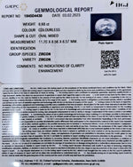 Load image into Gallery viewer, 6.68/CT Natural Zircon with Govt. Lab certificate-(3441)