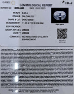 Load image into Gallery viewer, 6.62/CT Natural Zircon with Govt. Lab certificate-(3441)