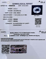 Load image into Gallery viewer, 6.02/CT Natural Zircon with Govt. Lab certificate-(3441)