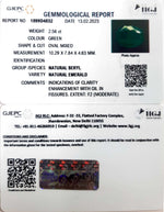 Load image into Gallery viewer, 2.56/CT Natural Panna Stone with Govt. Lab Certificate (8991)