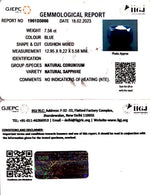 Load image into Gallery viewer, 7.56/CT Natural Blue Sapphire with Govt Lab Certificate-1961D5066